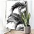 Quadro Decorativo Canvas Paisagem Folhas de Palmeira Preto e Branco Vertical - Imagem 4