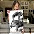 Quadro Decorativo Canvas Paisagem Folhas de Palmeira Preto e Branco Vertical - Imagem 5