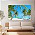 Quadro Decorativo Canvas Paisagem Praia com Coqueiros Horizontal - Imagem 3