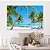 Quadro Decorativo Canvas Paisagem Praia com Coqueiros Horizontal - Imagem 5