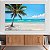 Quadro Decorativo Canvas Paisagem Praia Tropical Horizontal - Imagem 2