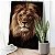 Quadro Decorativo Leão Rei da Floresta Colorido Vertical - Imagem 3