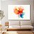 Quadro Decorativo Canvas Flor Abstrata Aquarelada Horizontal - Imagem 2