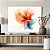 Quadro Decorativo Canvas Flor Abstrata Aquarelada Horizontal - Imagem 4