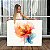 Quadro Decorativo Canvas Flor Abstrata Aquarelada Horizontal - Imagem 1