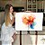 Quadro Decorativo Canvas Flor Abstrata Aquarelada Horizontal - Imagem 7