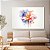 Quadro Decorativo Canvas Flores Abstratas Aquareladas Horizontal - Imagem 3