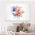 Quadro Decorativo Canvas Flores Abstratas Aquareladas Horizontal - Imagem 5