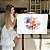 Quadro Decorativo Canvas Flores Abstratas Aquareladas Horizontal - Imagem 7