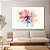 Quadro Decorativo Canvas Flor Abstrata Aquarelada Horizontal - Imagem 3