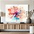 Quadro Decorativo Canvas Flor Abstrata Aquarelada Horizontal - Imagem 4