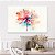 Quadro Decorativo Canvas Flor Abstrata Aquarelada Horizontal - Imagem 5