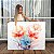 Quadro Decorativo Canvas Floral Abstrato Aquarelado Horizontal - Imagem 1