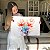 Quadro Decorativo Canvas Floral Abstrato Aquarelado Horizontal - Imagem 6