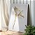 Quadro Decorativo Canvas Floral Flores Brancas com Dourado Vertical - Imagem 3