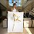 Quadro Decorativo Canvas Floral Flores Brancas com Dourado Vertical - Imagem 4