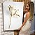 Quadro Decorativo Canvas Floral Flores Brancas com Dourado Vertical - Imagem 7
