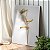 Quadro Decorativo Canvas Flor Floral de Flores Brancas com Dourado Vertical - Imagem 3