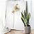 Quadro Decorativo Canvas Floral Flores Brancas Gold Vertical - Imagem 4