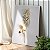Quadro Decorativo Canvas Floral Flor Branca com Dourado Gold Vertical - Imagem 3