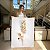 Quadro Decorativo Canvas Floral Flor Branca com Dourado Gold Vertical - Imagem 4