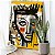 Quadro Decorativo Canvas Arte de Rua Rosto De Menino Street Art Vertical - Imagem 4