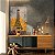 Quadro Decorativo Canvas Paisagem Torre Eiffel Abstrata Fundo Dourado Vertical - Imagem 3