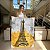Quadro Decorativo Canvas Paisagem Torre Eiffel Abstrata Fundo Dourado Vertical - Imagem 7