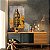 Quadro Decorativo Canvas Big Ban Abstrato Fundo Dourado Vertical - Imagem 3