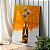 Quadro Decorativo Canvas Vaso de Flores Abstrato Vertical - Imagem 1