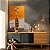Quadro Decorativo Canvas Vaso de Flores Abstrato Vertical - Imagem 2