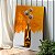 Quadro Decorativo Canvas Vaso de Flores Abstrato Vertical - Imagem 1