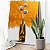 Quadro Decorativo Canvas Vaso de Flores Abstrato Vertical - Imagem 4