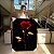 Quadro Decorativo Canvas Floral Rosa Dourada Fundo Preto - Imagem 7