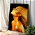 Quadro Decorativo Canvas Beleza Feminina Mulher com Maquiagem Dourada Vertical - Imagem 2