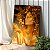 Quadro Decorativo Canvas Beleza Feminina Mulher com Maquiagem Dourada Vertical - Imagem 2