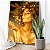 Quadro Decorativo Canvas Beleza Feminina Mulher com Maquiagem Dourada Vertical - Imagem 4