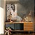 Quadro Decorativo Canvas Folhagens Pretas e Douradas Abstratas Vertical - Imagem 2