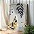 Quadro Decorativo Canvas Folhagens Pretas e Douradas Abstratas Vertical - Imagem 1