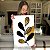 Quadro Decorativo Canvas Folhagens Pretas e Douradas Abstratas Vertical - Imagem 5