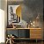Quadro Decorativo Canvas Folhagens Pretas e Douradas Abstratas Vertical - Imagem 2