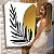 Quadro Decorativo Canvas Folhagens Pretas e Douradas Abstratas Vertical - Imagem 6