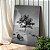 Quadro Decorativo Canvas Paisagem Árvore em meio a água Preto e Branco Vertical - Imagem 2
