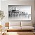 Quadro Decorativo Canvas Paisagem de Casas de Madeira Sobre a Água Preto e Branco Vertical - Imagem 5