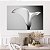 Quadro Decorativo Canvas Floral Pétala de Flor em Zoom Detalhado Preto e Branco Horizontal - Imagem 5