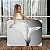 Quadro Decorativo Canvas Floral Pétala de Flor em Zoom Detalhado Preto e Branco Horizontal - Imagem 1