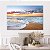 Quadro Decorativo Canvas Paisagem de Ondas do Mar em Praia ao Pôr do Sol Horizontal - Imagem 5