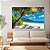 Quadro Decorativo Canvas Paisagem de Praia com Águas Azuis em um dia Ensolarado Horizontal - Imagem 3