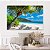 Quadro Decorativo Canvas Paisagem de Praia com Águas Azuis em um dia Ensolarado Horizontal - Imagem 5