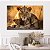 Quadro Decorativo Canvas Leão Mãe Leoa Com Três Filhotes Horizontal - Imagem 4